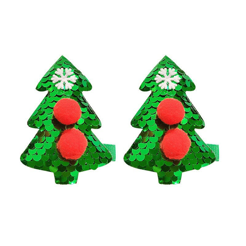 Wholesale Christmas Antler Fabric Hairpins